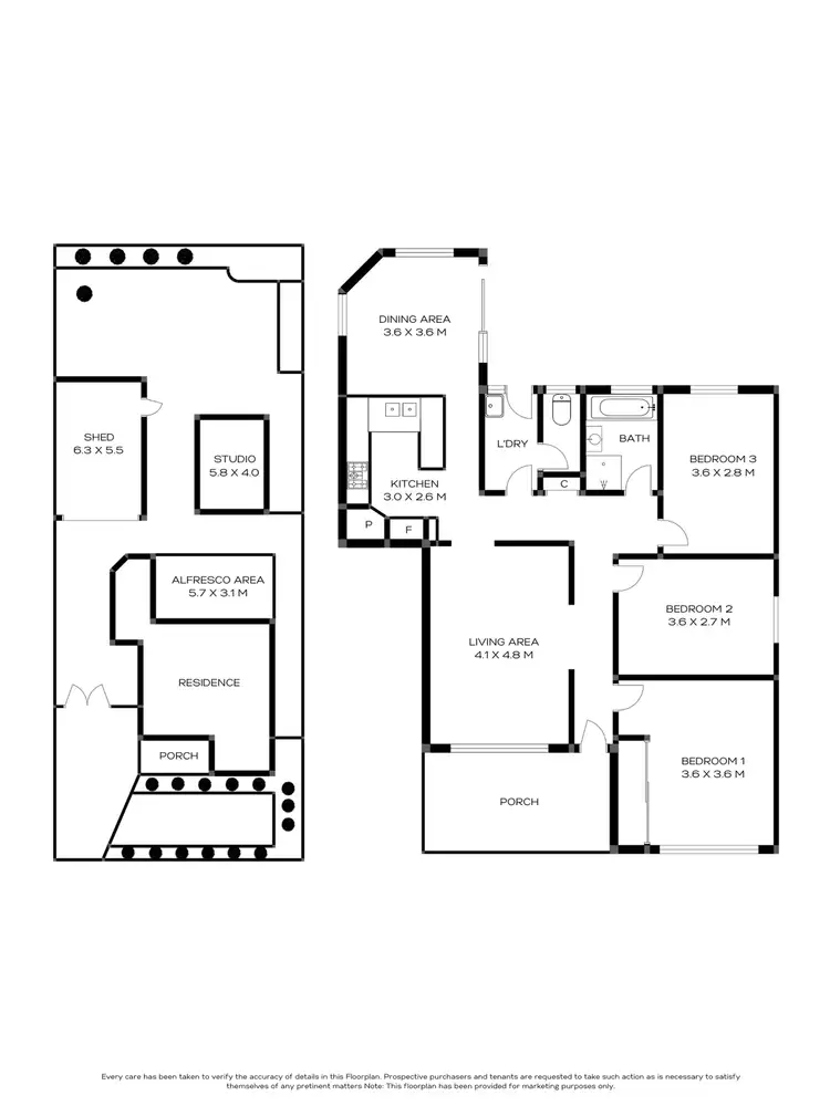 Floorplan of Homely house listing, 12 Johnson Street, Avondale Heights VIC 3034