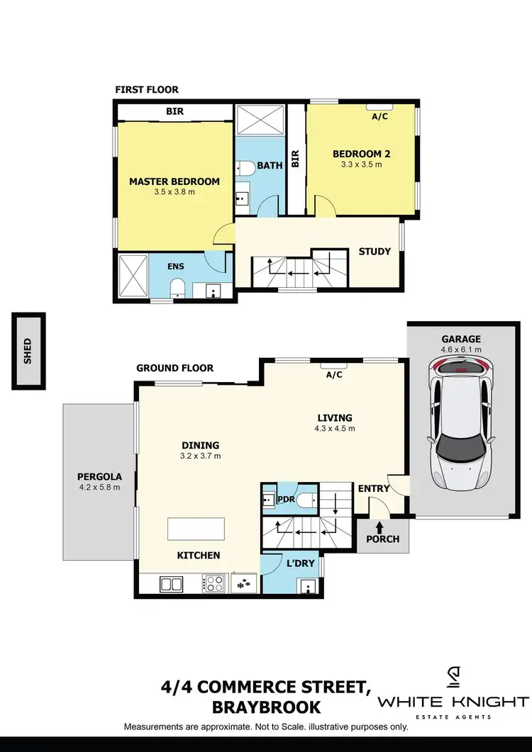 Floorplan of Homely townhouse listing, 4/4 Commerce Street, Braybrook VIC 3019