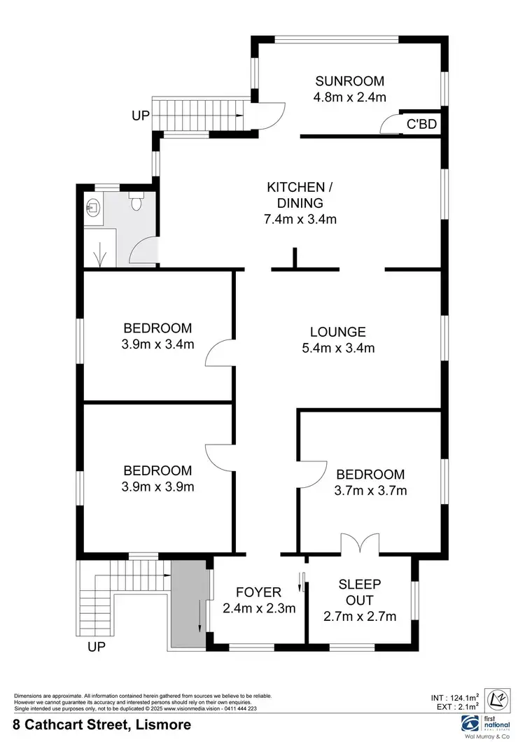 Floorplan of Homely house listing, 8 Cathcart Street, Lismore NSW 2480