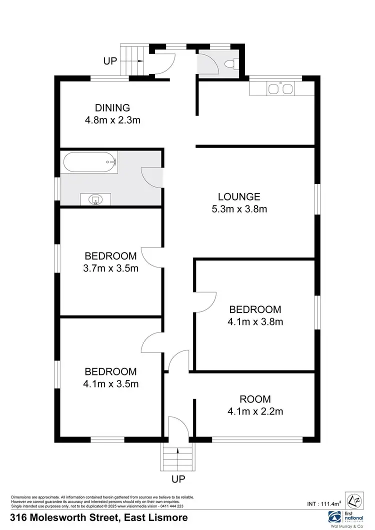 Floorplan of Homely house listing, 316 Molesworth Street, East Lismore NSW 2480