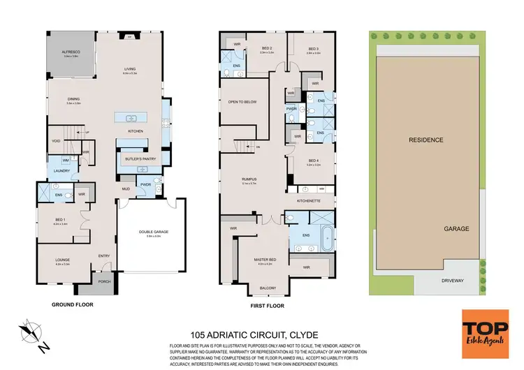 Floorplan of Homely house listing, 105 Adriatic Circuit, Clyde VIC 3978