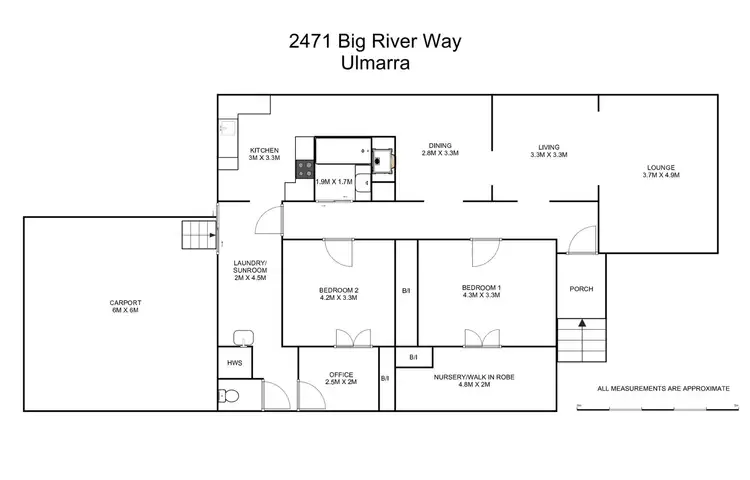 Floorplan of Homely house listing, 2471 Big River Way, Ulmarra NSW 2462