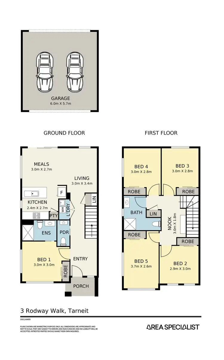 Floorplan of Homely house listing, 3 Rodway Walk, Tarneit VIC 3029