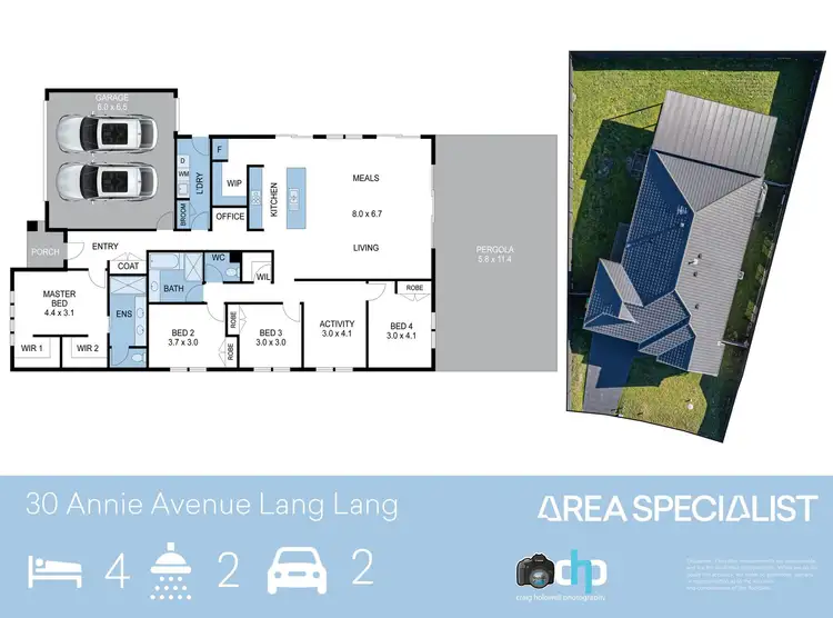 Floorplan of Homely house listing, 30 Annie Avenue, Lang Lang VIC 3984