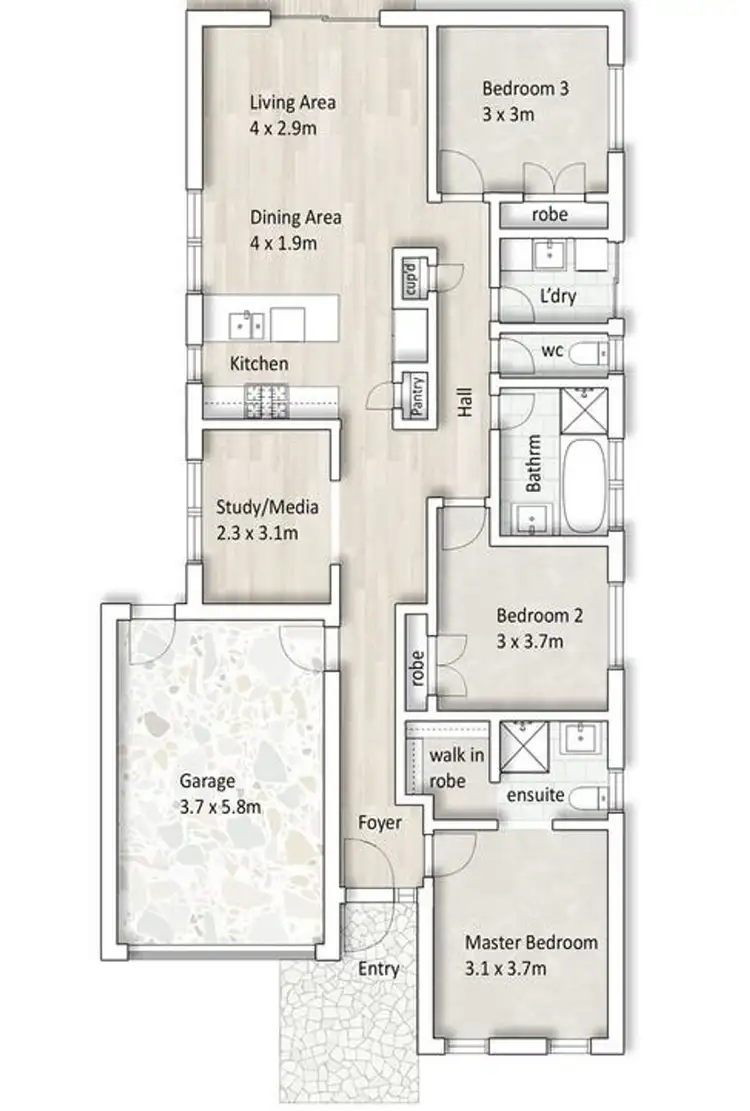 Floorplan of Homely house listing, 5 Olivia Close, Coomera QLD 4209