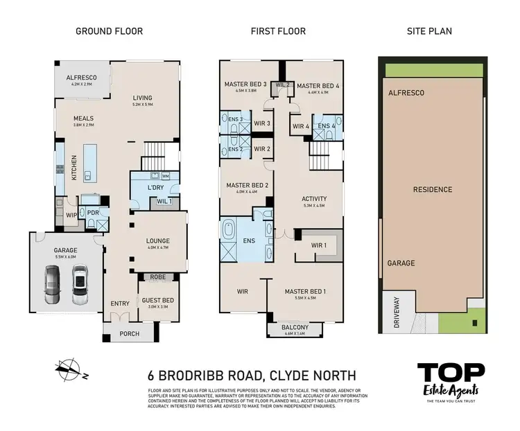 Floorplan of Homely house listing, 6 Brodribb Road, Clyde North VIC 3978
