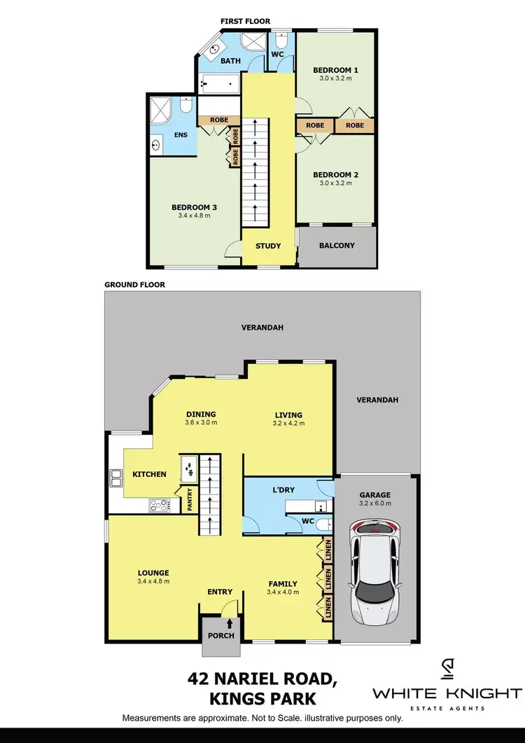 Floorplan of Homely townhouse listing, 42 Nariel Road, Kings Park VIC 3021