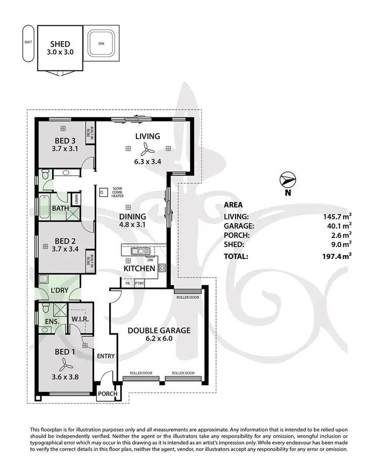 Floorplan of Homely house listing, 15 Andover Avenue, Mount Barker SA 5251