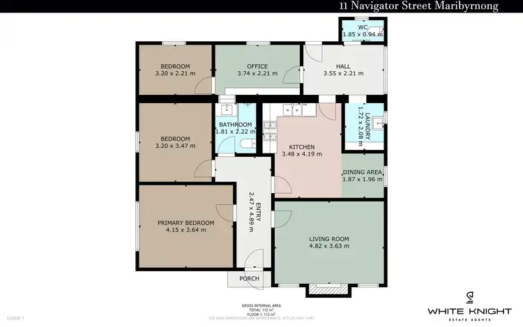 Floorplan of Homely house listing, 11 Navigator Street, Maribyrnong VIC 3032