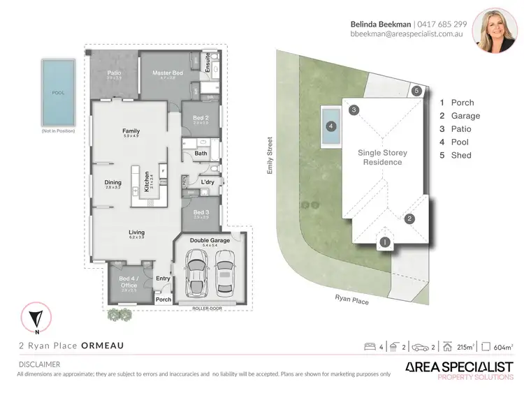Floorplan of Homely house listing, 2 Ryan Place, Ormeau QLD 4208