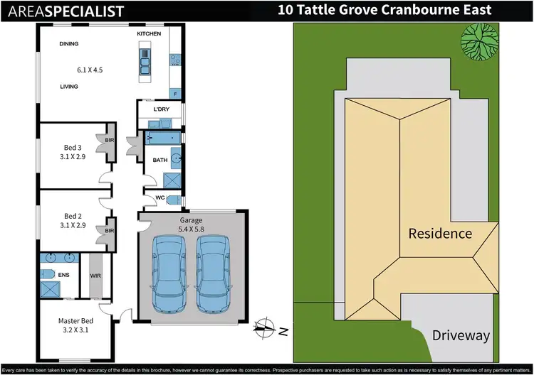 Floorplan of Homely house listing, 10 Tattle Grove, Cranbourne East VIC 3977