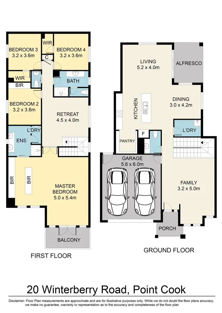 Floorplan of Homely house listing, 20 Winterberry Road, Point Cook VIC 3030