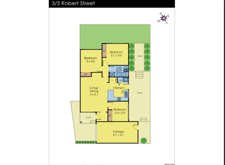 Floorplan of Homely unit listing, 3/5 Robert Street, Dandenong VIC 3175