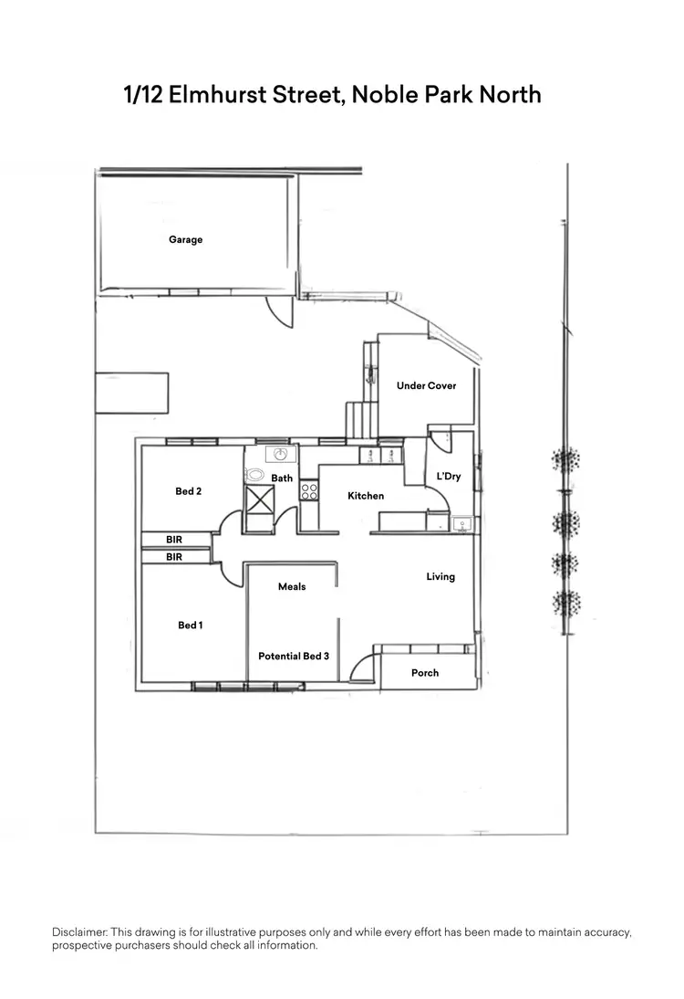 Floorplan of Homely block of units listing, 1-2/12 Elmhurst Street, Noble Park North VIC 3174