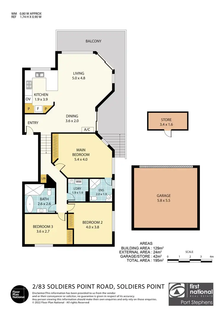 Floorplan of Homely house listing, 2/83 Soldiers Point Road, Soldiers Point NSW 2317