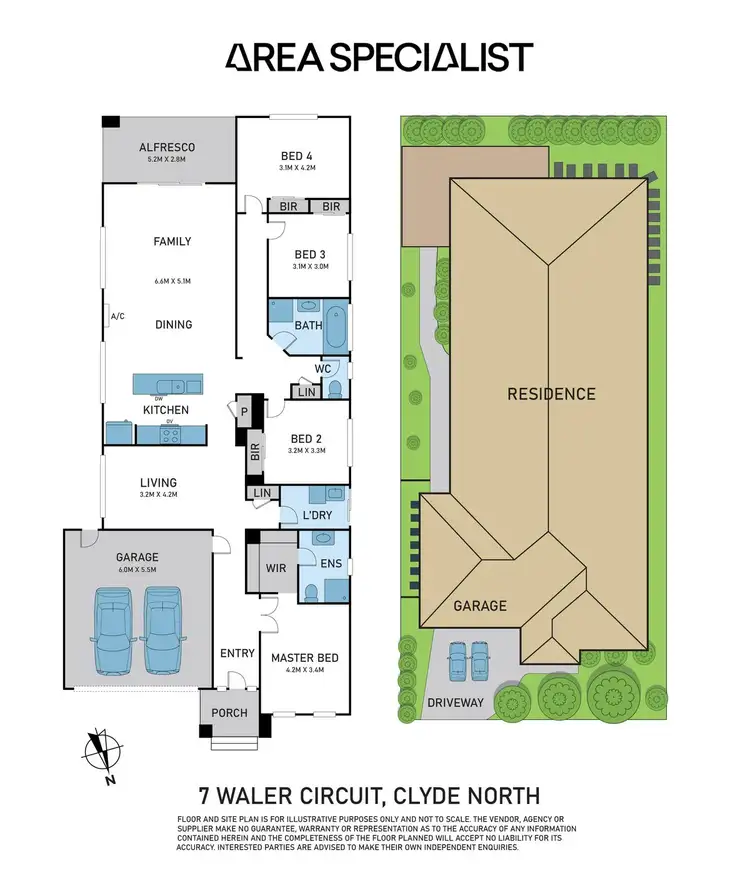Floorplan of Homely house listing, 7 Waler Circuit, Clyde North VIC 3978