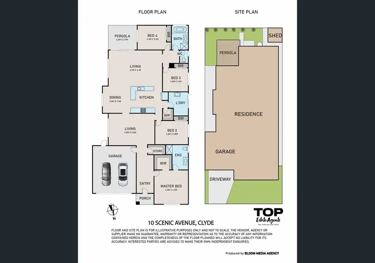 Floorplan of Homely house listing, 10 Scenic Avenue, Clyde VIC 3978