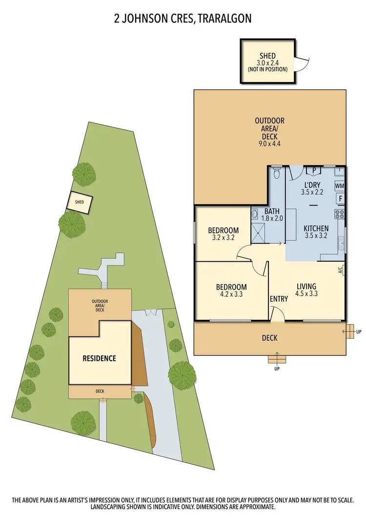 Floorplan of Homely house listing, 2 Johnson Crescent, Traralgon VIC 3844