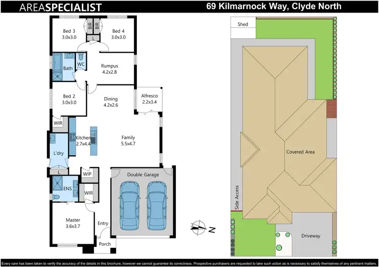Floorplan of Homely house listing, 69 Kilmarnock Way, Clyde North VIC 3978