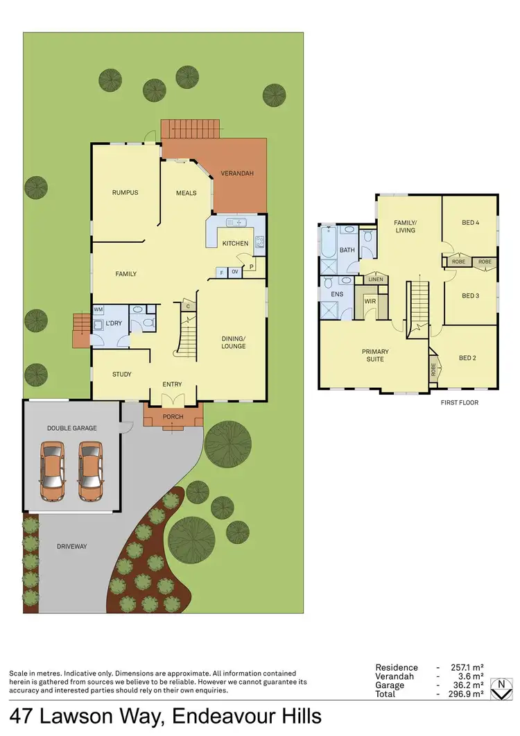 Floorplan of Homely house listing, 47 Lawson Way, Endeavour Hills VIC 3802