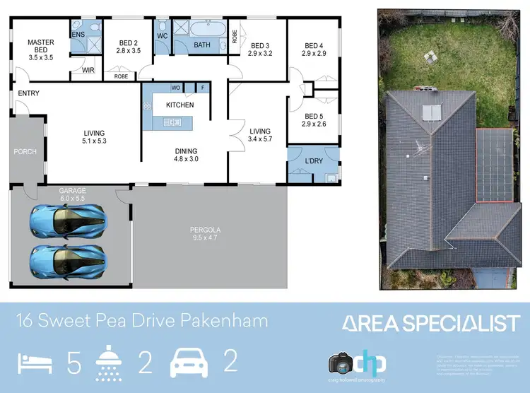 Floorplan of Homely house listing, 16 Sweet Pea Drive, Pakenham VIC 3810