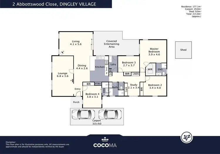 Floorplan of Homely house listing, 2 Abbottswood Close, Dingley Village VIC 3172