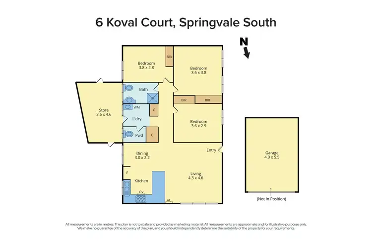 Floorplan of Homely house listing, 6 Koval Court, Springvale South VIC 3172