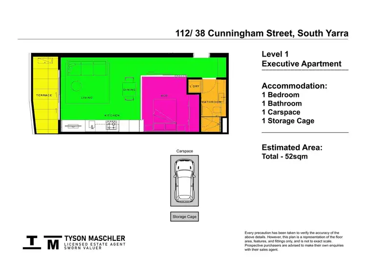 Floorplan of Homely apartment listing, 112/38 Cunningham Street, South Yarra VIC 3141