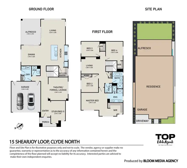 Floorplan of Homely house listing, 15 Shearjoy Loop, Clyde North VIC 3978