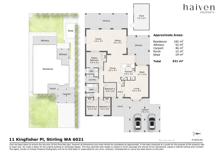 Floorplan of Homely house listing, 11 Kingfisher Place, Stirling WA 6021