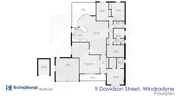 Floorplan of Homely house listing, 9 Davidson Street, Abercrombie NSW 2795