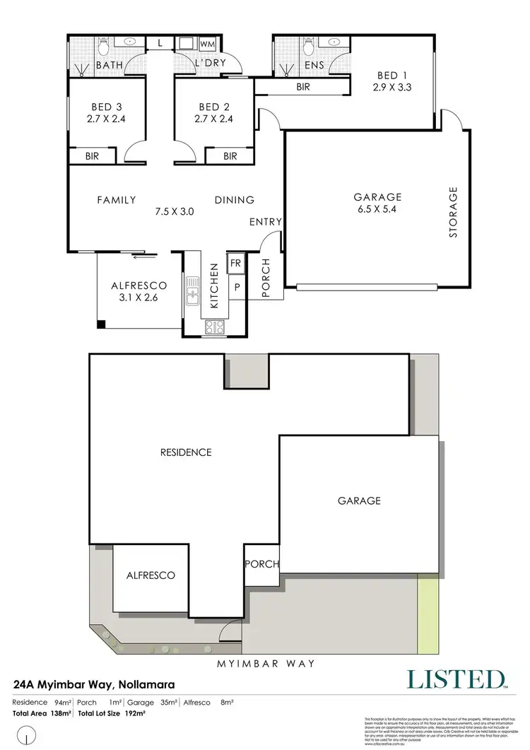 Floorplan of Homely villa listing, 24A Myimbar Way, Nollamara WA 6061