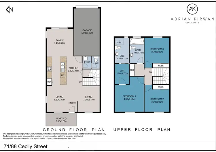 Floorplan of Homely townhouse listing, 71/88 Cecily Street, Kallangur QLD 4503