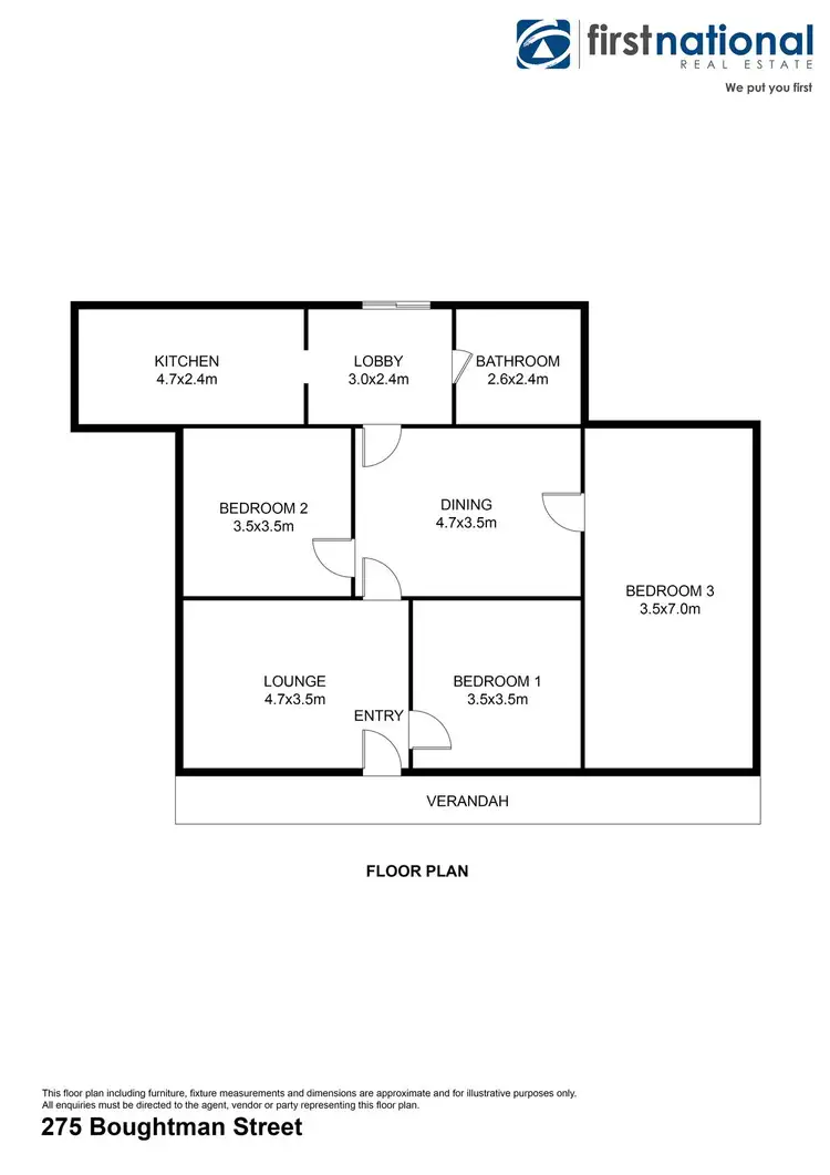 Floorplan of Homely house listing, 275 Boughtman Street, Broken Hill NSW 2880