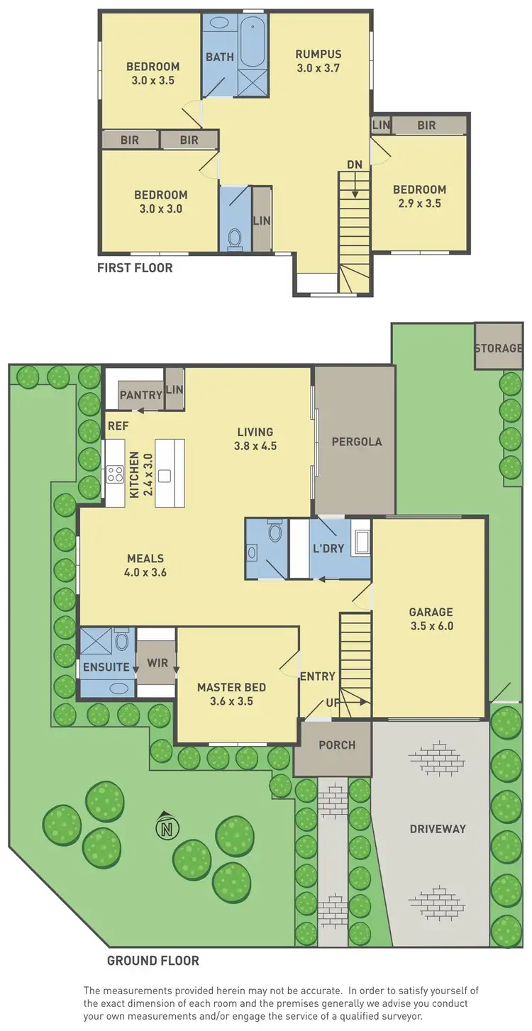 Floorplan of Homely townhouse listing, 40 Poole Street, Deer Park VIC 3023