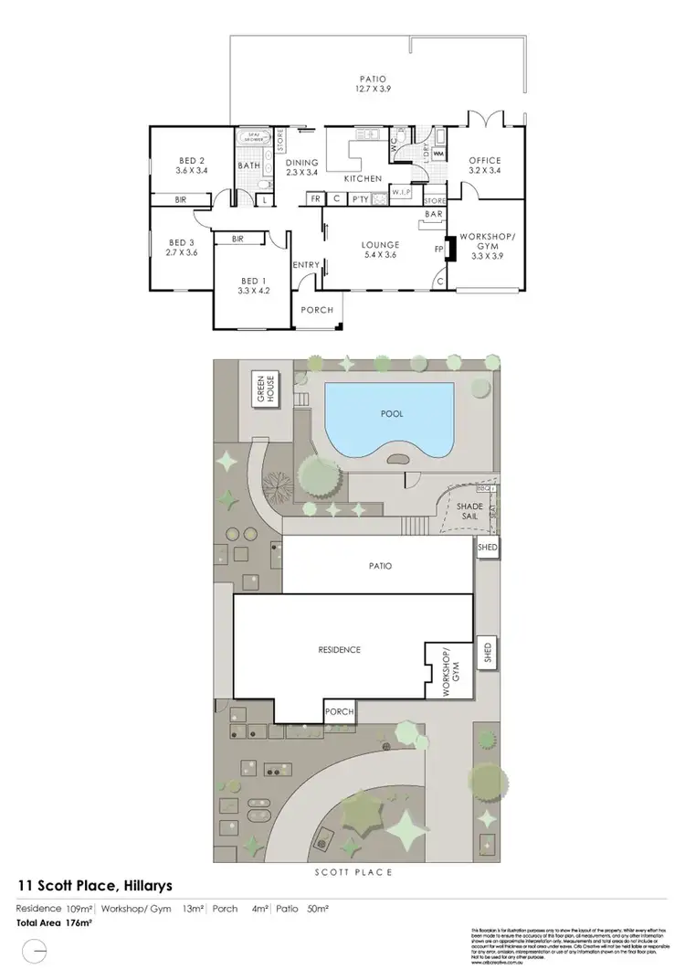 Floorplan of Homely house listing, 11 Scott Place, Hillarys WA 6025