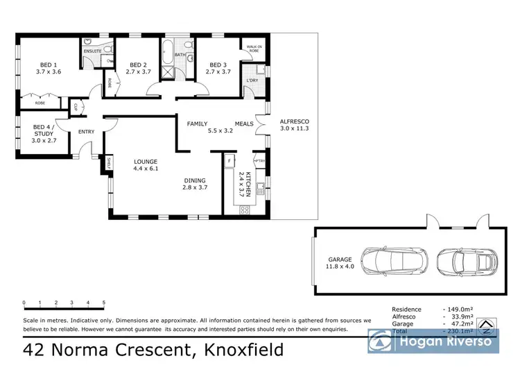 Floorplan of Homely house listing, 42 Norma Crescent, Knoxfield VIC 3180