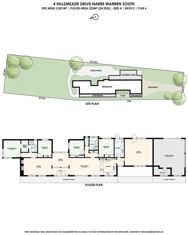 Floorplan of Homely house listing, 4 Hillsmeade Drive, Narre Warren South VIC 3805