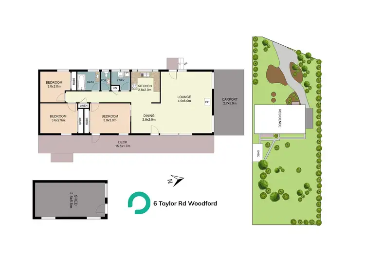 Floorplan of Homely house listing, 6 Taylor, Woodford NSW 2778