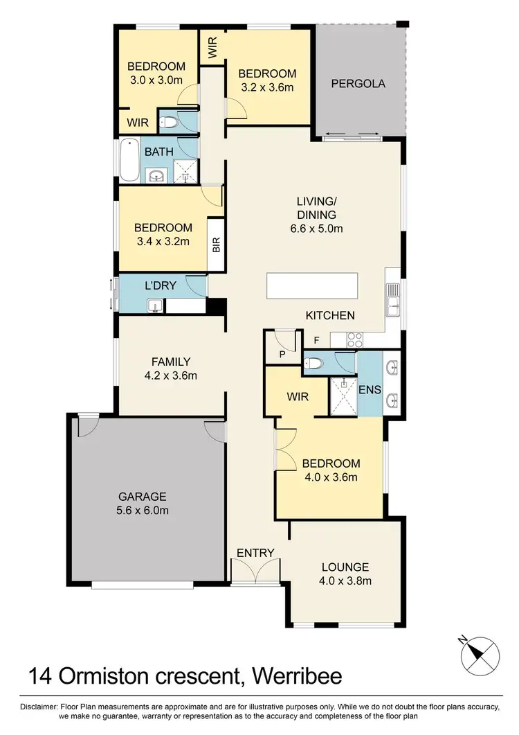 Floorplan of Homely house listing, 14 Ormiston Crescent, Werribee VIC 3030