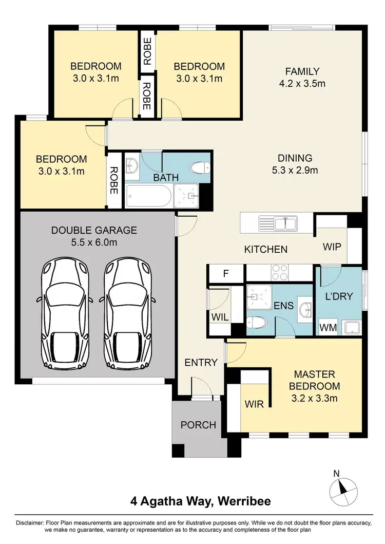 Floorplan of Homely house listing, 4 Agatha Way, Werribee VIC 3030