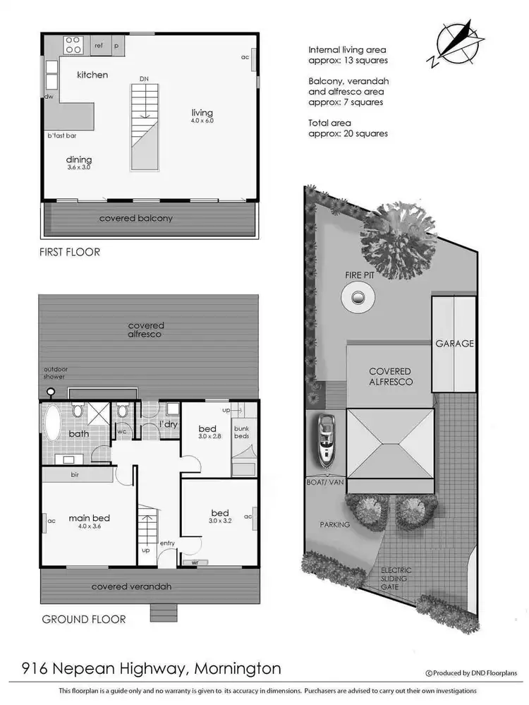 Floorplan of Homely house listing, 916 Nepean Highway, Mornington VIC 3931