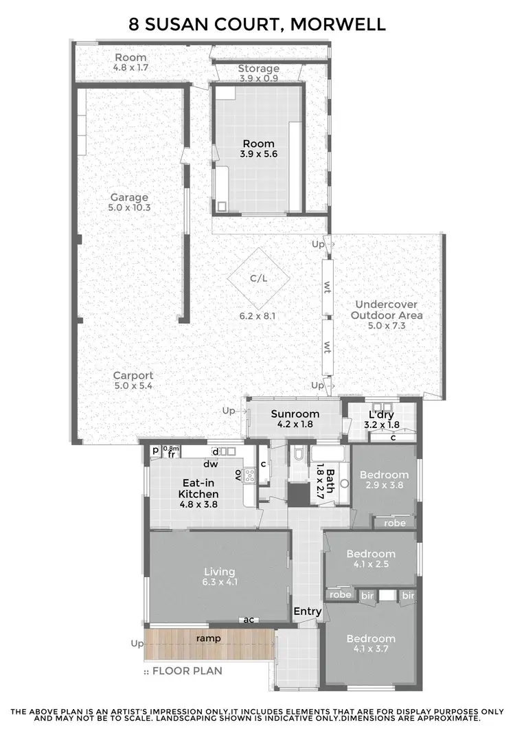 Floorplan of Homely house listing, 8 Susan Court, Morwell VIC 3840