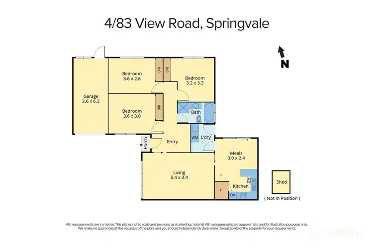 Floorplan of Homely unit listing, 4/83 View Road, Springvale VIC 3171