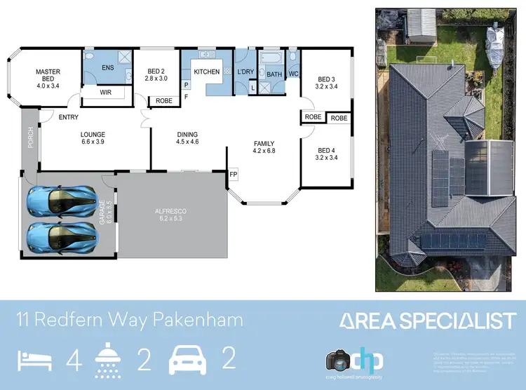 Floorplan of Homely house listing, 11 Redfern Way, Pakenham VIC 3810