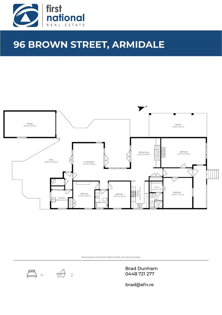 Floorplan of Homely house listing, 96 Brown Street, Armidale NSW 2350