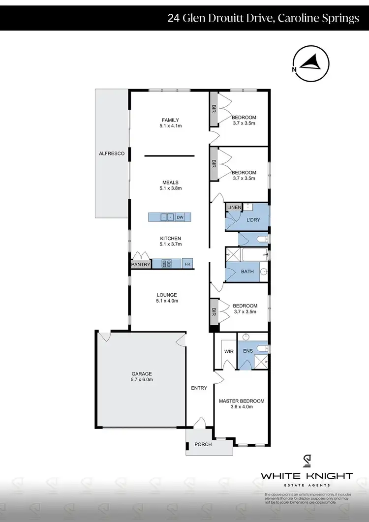 Floorplan of Homely house listing, 24 Glen Drouitt Drive, Caroline Springs VIC 3023