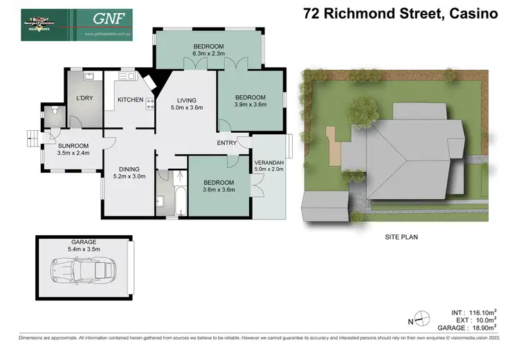 Floorplan of Homely house listing, 72 Richmond Street, Casino NSW 2470