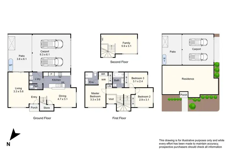 Floorplan of Homely house listing, 2 Dresden Drive, Waterways VIC 3195