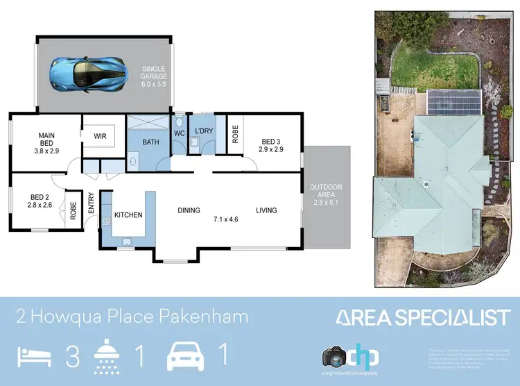 Floorplan of Homely house listing, 2 Howqua Place, Pakenham VIC 3810